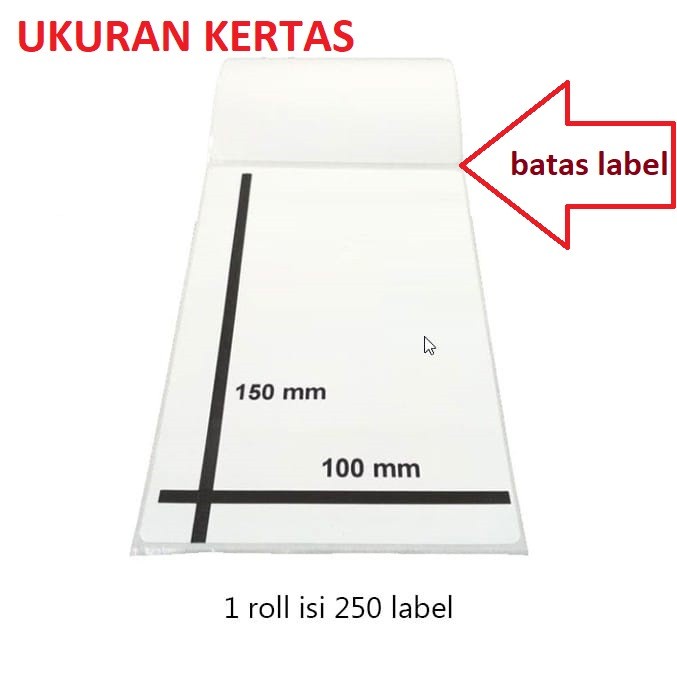 

Bestseller Label Barcode Kertas Thermal 100X150 Isi 250 Pcs Label Direct Thermal