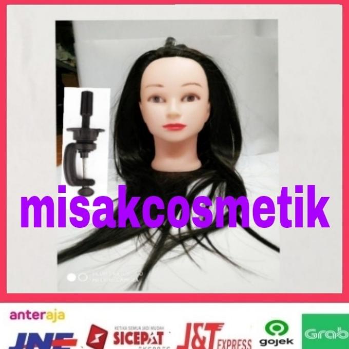 patung manekin wanita rambut palsu ( buat belajar potong rambut )