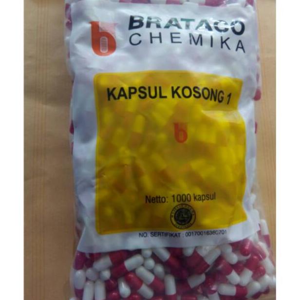 Terbaik Kapsul / Capsul Kosong No 3, 2, 1, No 0, No 00 Isi 1000 Brataco