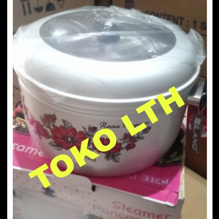 Panci Pancaguna 33 Cm Maspion Steamer Panci Kukus Tutup Kaca