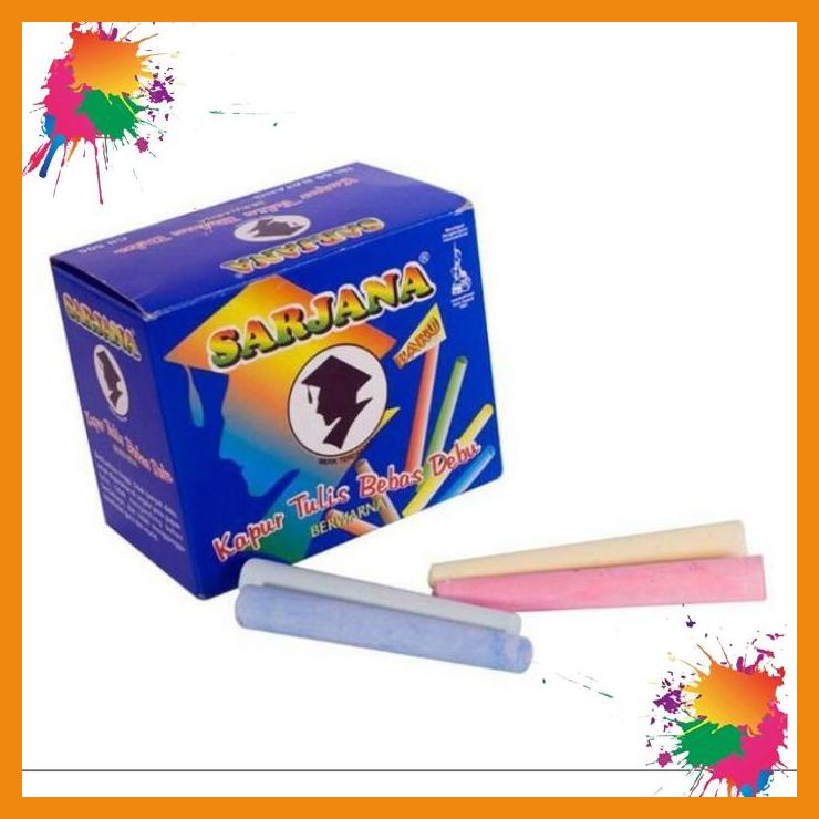 

KAPUR TULIS WARNA SARJANA ISI 50 BJ / CHALK KAPUR TULIS [PKV]