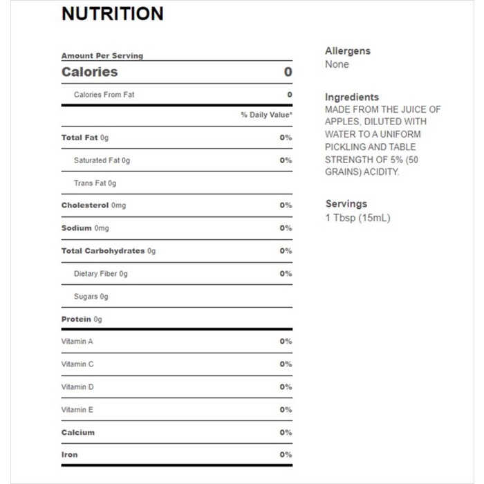 

Heinz Cider Vinegar / Cuka Apel 896 ML Best Price