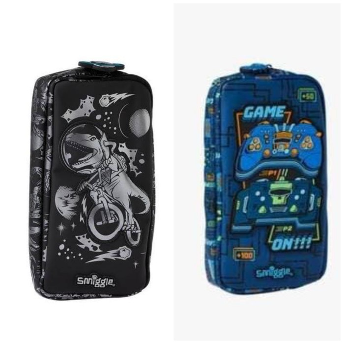 

Terlaris Smiggle Pocket Pencil Case Dino Silver, Game Blue, Unicorn Purple/Gift