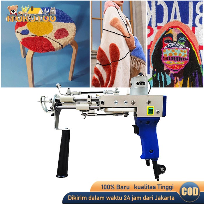Terlaris 2 In 1 Tufting Gun Mesin Jahit Elektrik Alat Jahit Karpet Carpet