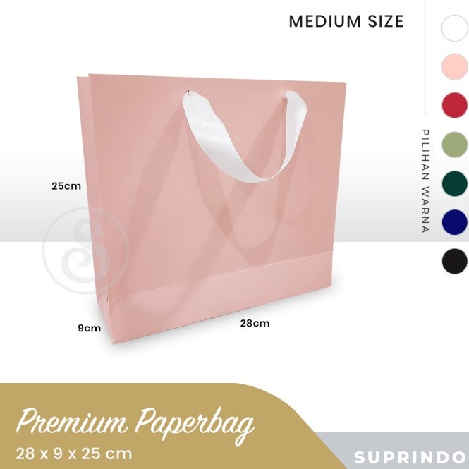 

Grab It Fast Premium Paper bag SEDANG/MEDIUM uk. 28 x 9 x 25 cm