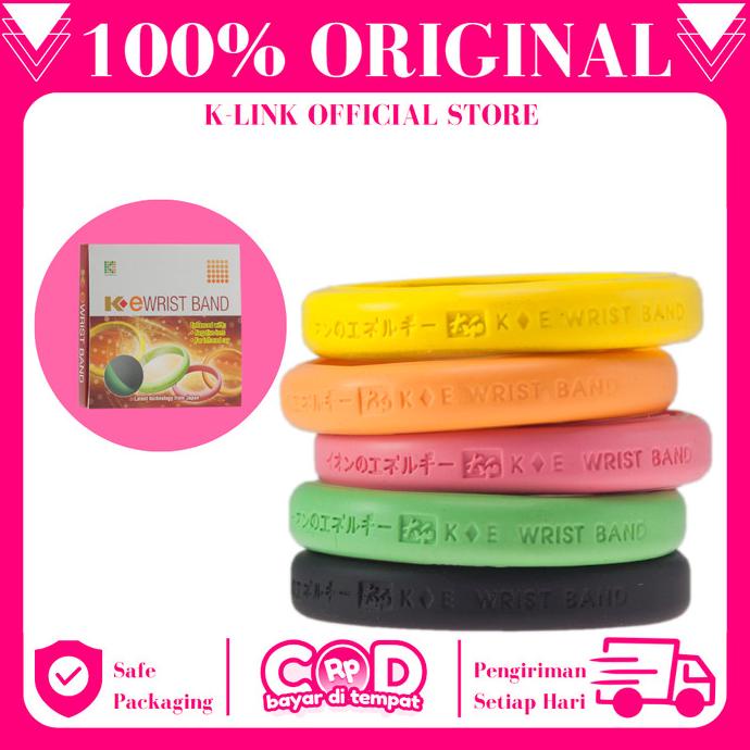 Gelang K Ion nano Bracelet E Wristband Kesehatan Klink Original K Link