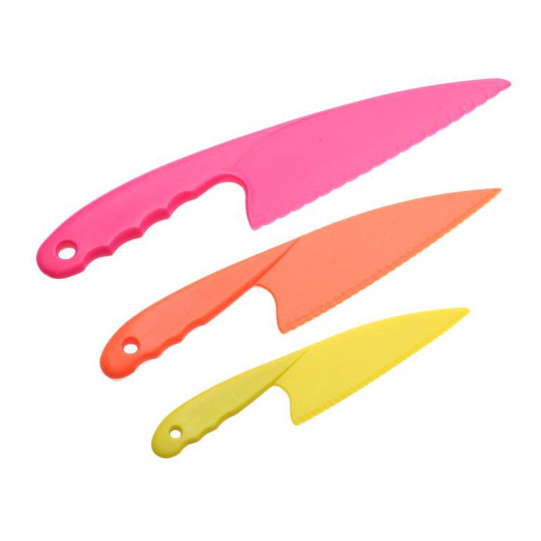 LANGSUNG ORDER COOKS HABIT - Pisau Plastik Set 3 l Pisau Kue l Pisau Dodol | Piso Lontong | Lading p