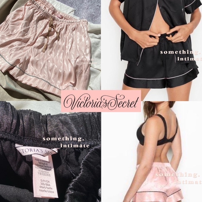 (D♪1 O> Victoria's Secret Satin Silk Sleep Shorts / VS Celana Pendek Tidur Celpen Rumah Bobo Silky S