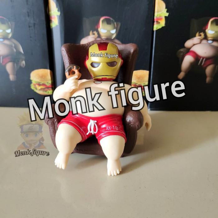 [[[ PROMO ]]] Figure Iron Man Fat Relax Action figure With Led