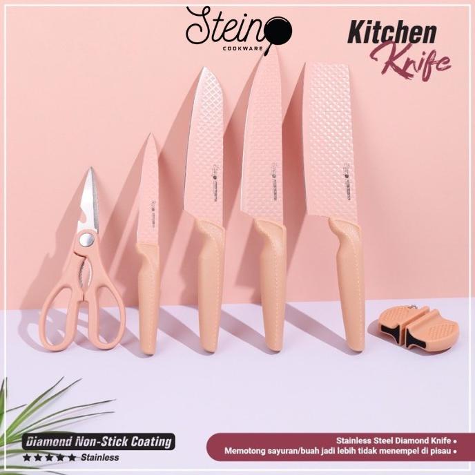 Ready Staincookware Pisau Dapur Set Stein Stain Cookware Piso Ethanalinskystore
