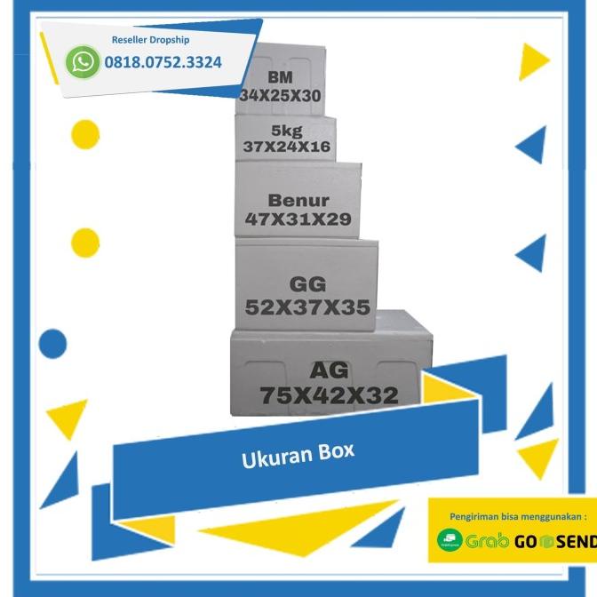 PROMO Styrofoam box 25-30kg / Sterofoam Ikan Segar/cool box/ice box