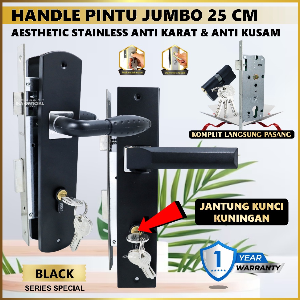 TERBARU Kunci pintu top grande silinder handle pintu komplit / KUNCI PINTU TOP GRANDE ROYAL 25  LARG