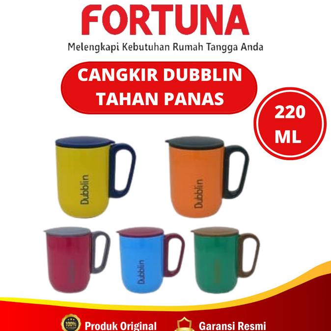 %$%$%$%$] Mug Gelas Cangkir Tahan Panas Dublin 220 ML Stainless Stell
