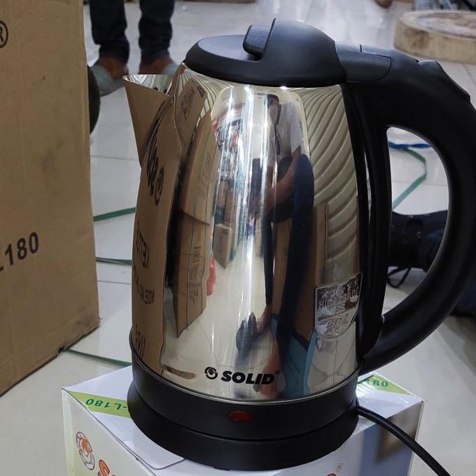 ~~~~~] TEKO LISTRIK | KATEL PEMANAS AIR ELEKTRIK SOLID STAINLESS (1,8 LITER )