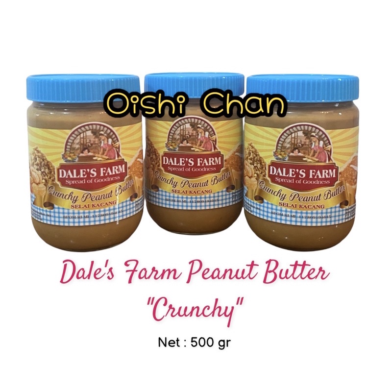 

Dale'S Farm Crunchy Peanut Butter 500Gr / Dale'S Farm Selai Kacang Crunchy 500Gr