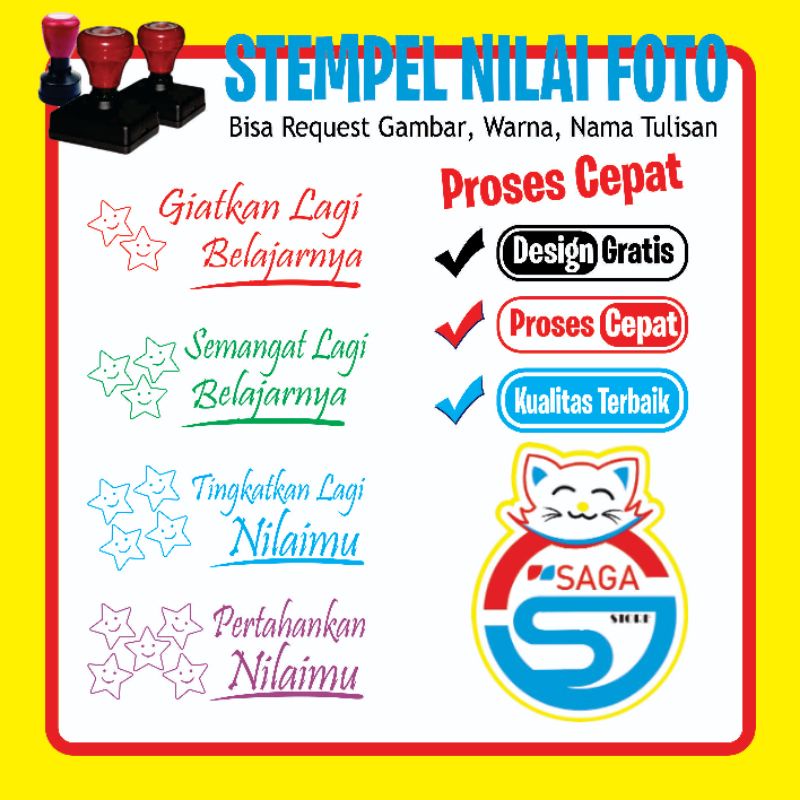 

stempel nilai bintang guru