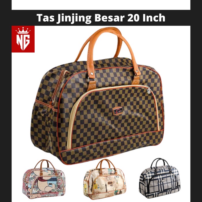 Tas Jinjing Wanita Besar Tempat Baju Travel Duffel Bag Jumbo