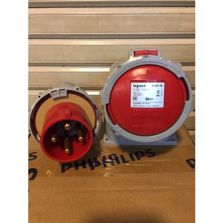 legrand plug industri surface mounting 4 pin 63 ampere 63a soket industri legrand surface mountinv