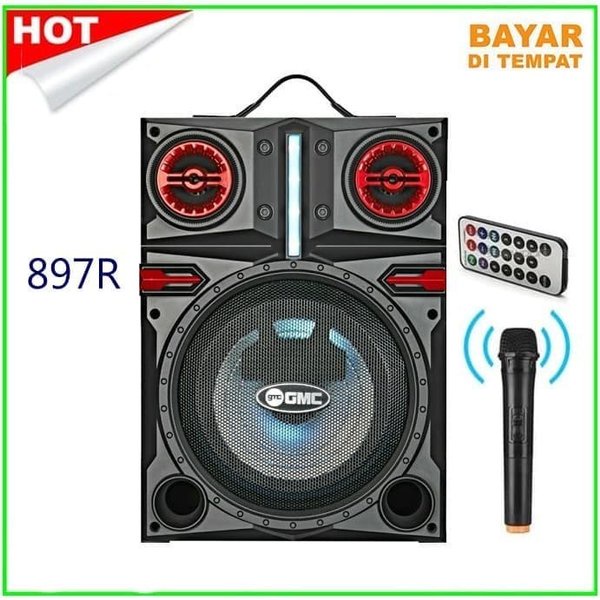 SALE GMC Speaker Meeting Portable 897R Mic wireles Fitur Lengkap