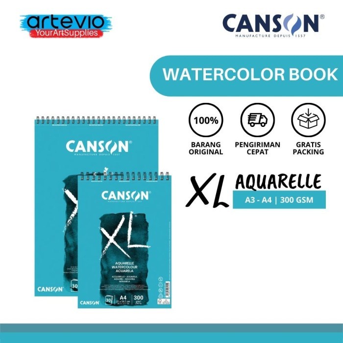 

Buku Sketsa / Buku Gambar / Sketch Book Canson Aquarelle