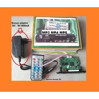 HARGA DISKON MODUL KIT 12V RAYDEN USB DIGITAL AUDIO VIDEO PLAYER MP3  MP4  MP5 FM