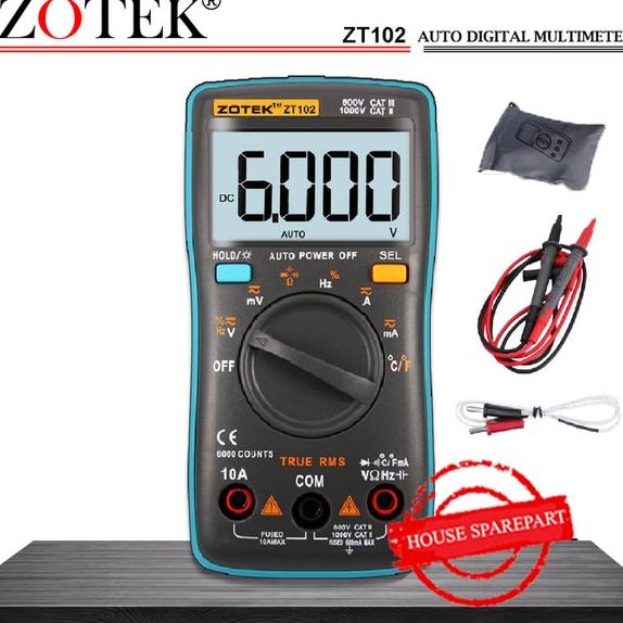AVOMETER DIGITAL ZOTEK ZT102  MULTITESTER DIGITAL ZT102 ORIGINAL