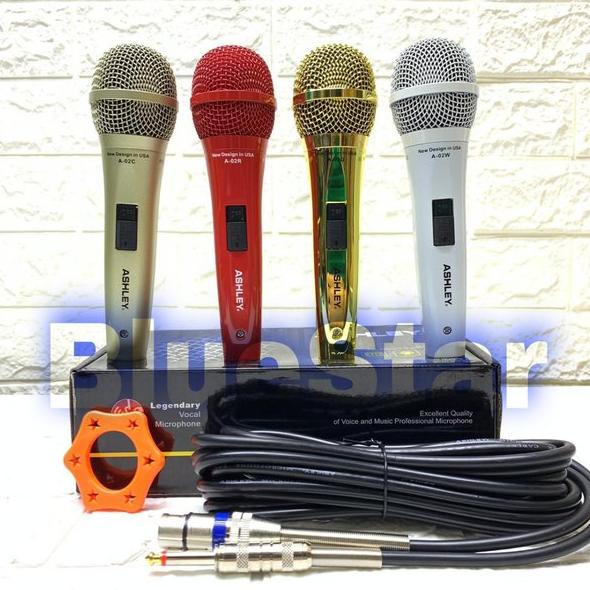 Microphone Mic Kabel Ashley A 02 Series (Gold,White,Silver,Champagne) PALING MURAH Di BUKALAPAK