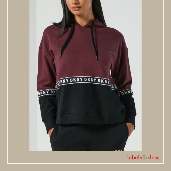 Dkny Colorblock Hoodie Top