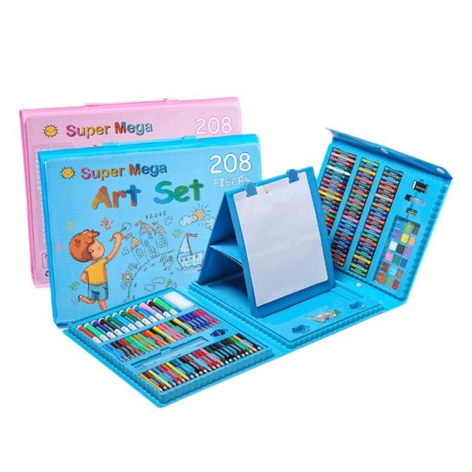 

+%+%+%] Set Crayon 208 pcs/ Krayon Mewarna Alat Menggambar dan Mewarnai Anak
