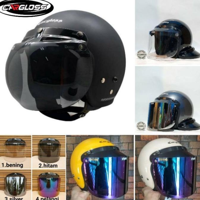 Helm Cargloss Cfm Original 100% Ori + Kaca Datar Datar Lapakwendy