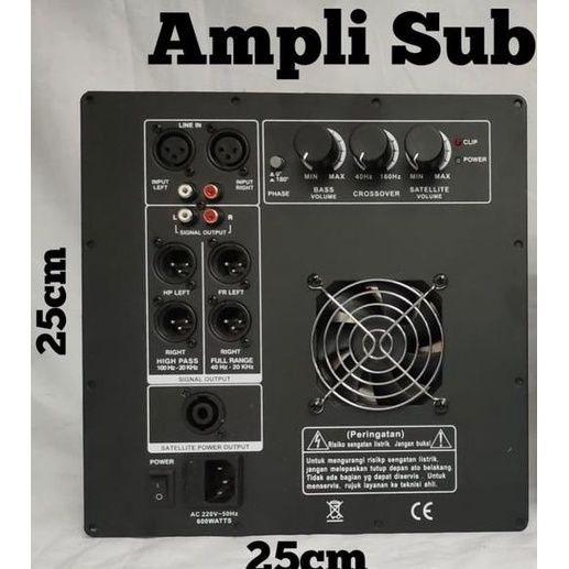 BEBAS ONGKIR MODUL POWER KIT SUBWOOFER UNTUK SUBWOOFER UKURAN 15/18 INCH