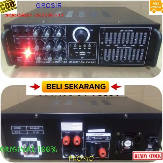 BARU Betavo ampli KARAOKE bluetooth Power Amplifier bluetoot karaoke vocal musik Equalizer bluetot b