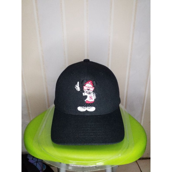 ⭐ Topi Second ⭐ MLB ⭐ NY ⭐ Disney ⭐ Hitam ⭐