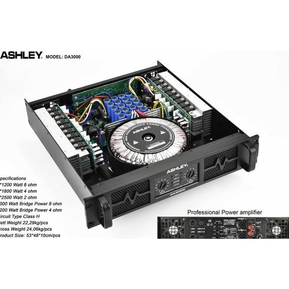 BEBAS ONGKIR POWER ASHLEY DA3000 KEKUATAN 2400 WATT ORIGINAL