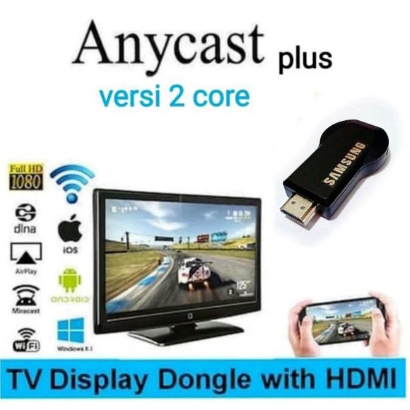 DISKON hdmi tv led samsung anycast mirascreen dongle wifi nirkabel smartphone android