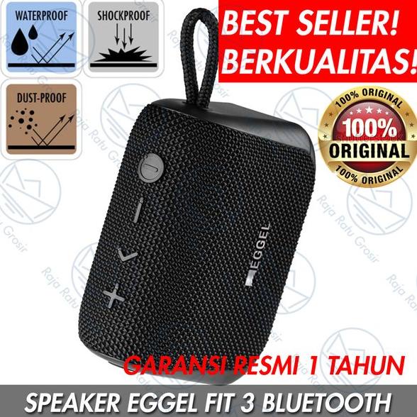 SALE EGGEL FIT 2 SPEAKER PORTABLE WIRELESS BLUETOOTH WATERPROOF OUTDOOR TRAVEL BASS ANTI AIR ORIGINA