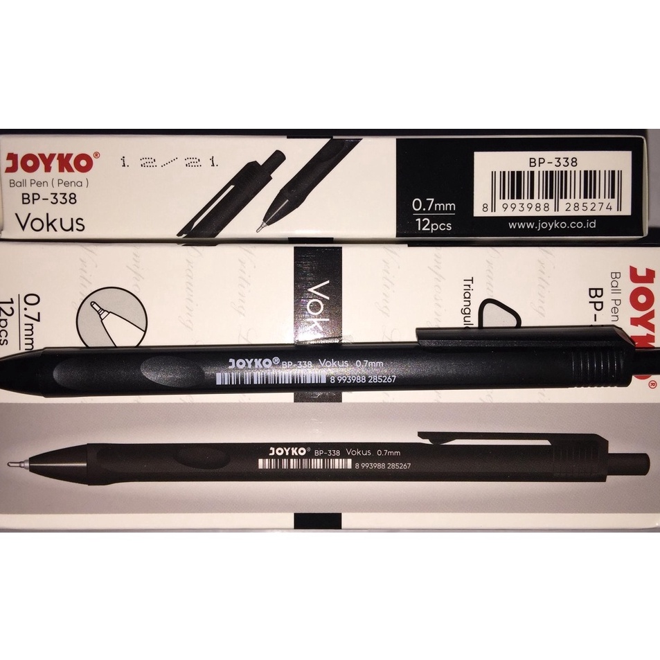 

LCSZ1551 Pulpen Joyko BP-338 Vokus 0.7 mm (1 Pak Isi 12 Pcs) / Ballpoint Joyko BP-338 / Bolpen Joyko BP-338 / Bolpoin Joyko BP-338