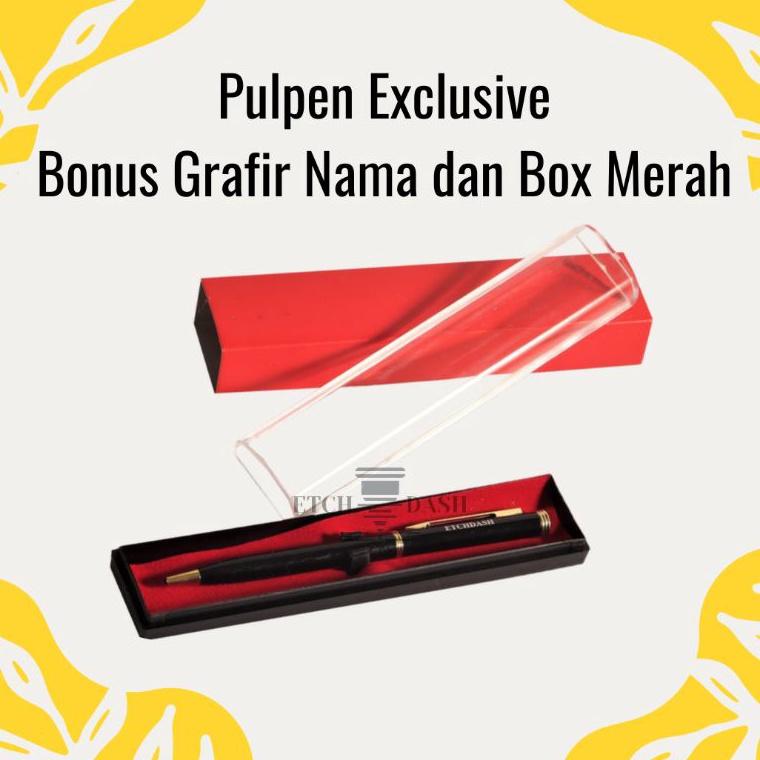 

GGBF2170 Pulpen Exclusive Free Grafir Nama/Logo + Box - Pulpen Promosi