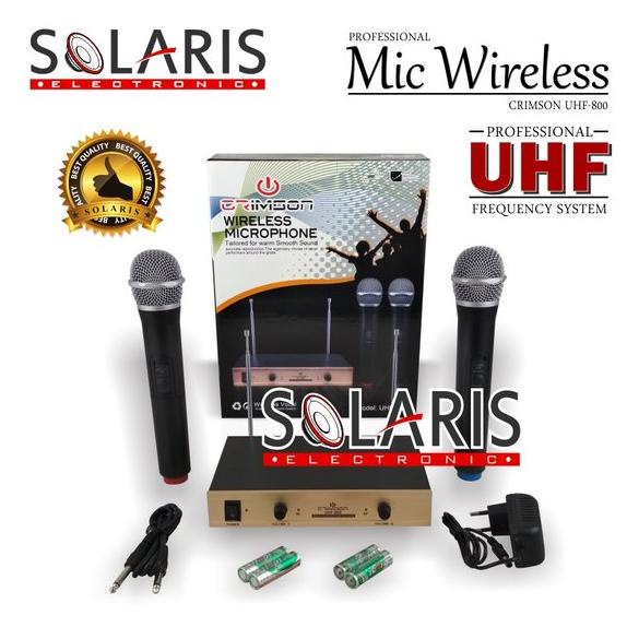FREE ONGKIR MIC WIRELESS MURAH UHF Frekuensi CRIMSON UHF-800