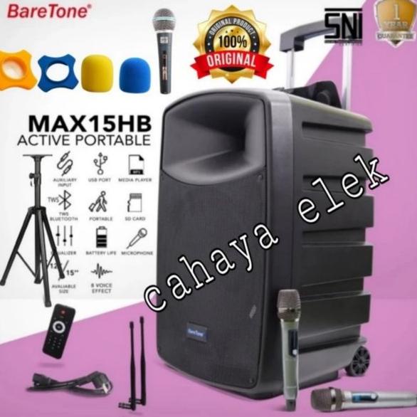 TERBARU Speaker aktif portabel original Baretone max15 hb max15hb max 15hb