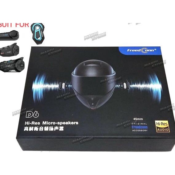 FREE ONGKIR Speaker D6 Bluetooth Helm Intercom Freedconn TMAX KY PRO R1 PLUS PRO Soft Hard Mic Fullf
