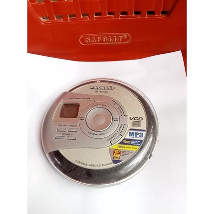 FREE ONGKIR VCD CD MP3 panasonic sl-mv60 portable video CD player normal min.layar gelap tetap nyala