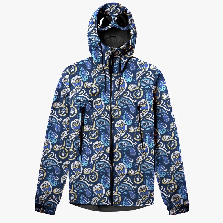 Trx7d7Cr PAISLEY GOGGLE JACKET NAVY OUTFIRM