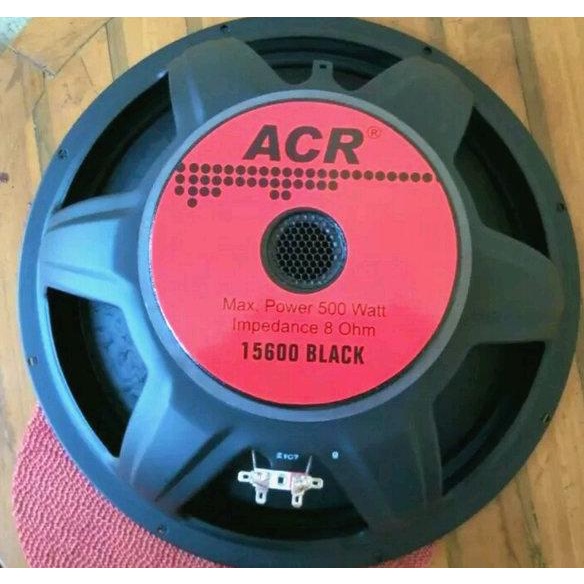 speaker acr 15600 black 15 inch 500 watt 8 ohm original