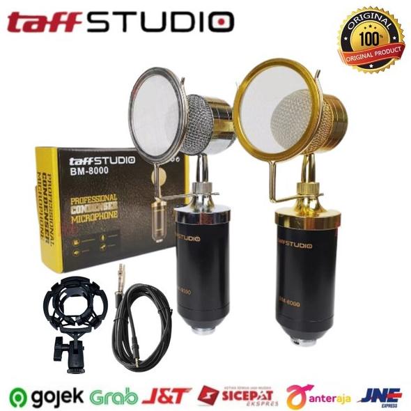 TERBARU Microphone Condenser Taffware BM8000 Stand Holder Mic Smule