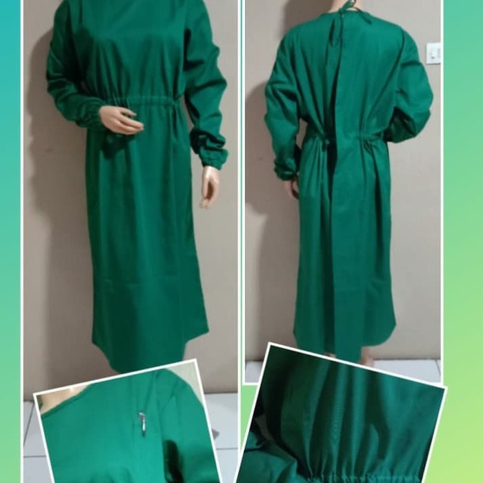 Terlaris Baju Medis Apd Gown Apd Long Gown Bahan Drill - Surgical Gown