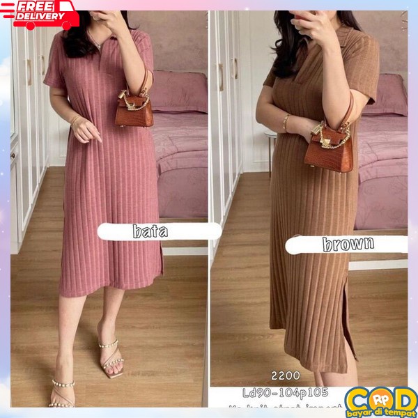 Gaun Pesta Kantoran Dress Midi Remaja Sress Cewek Kekinian Gaun Musim Panas Baju Elegant Pendek Selu