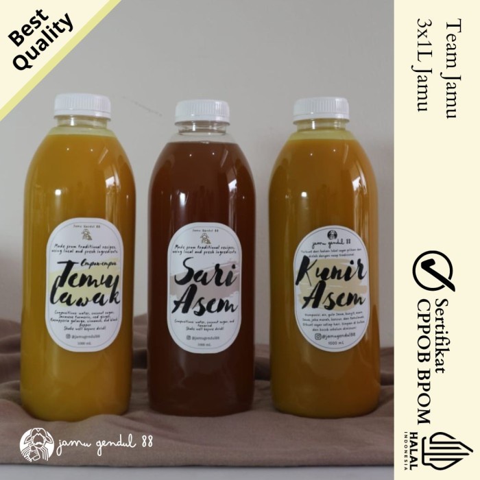 

Team Jamu - Paket Kunir Asem, Temulawak, dan Sari Asem/Sinom Rempah