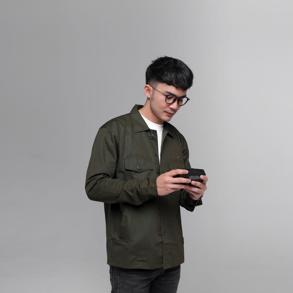 iNeat Zaku Truer Jaet Army Green - Jaket Outerwear Pria