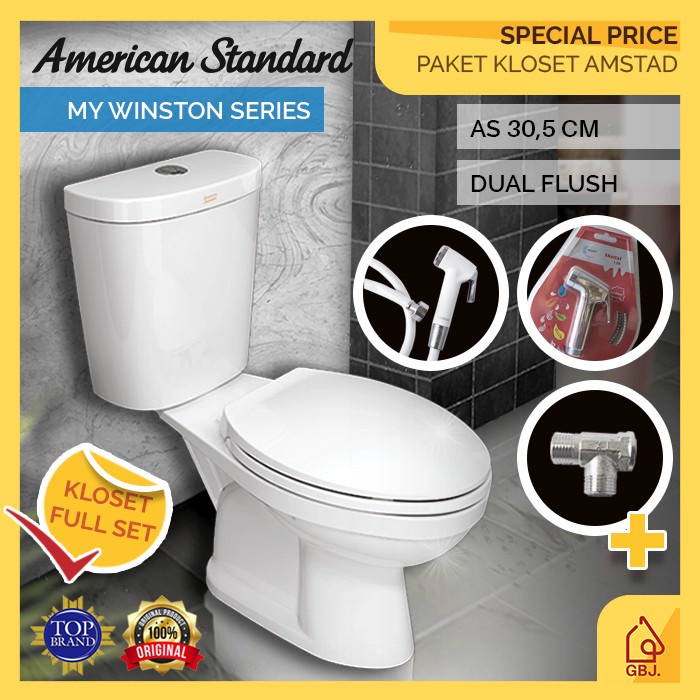 American Standard My Winston Dual Flush Kloset Duduk Close Coupled